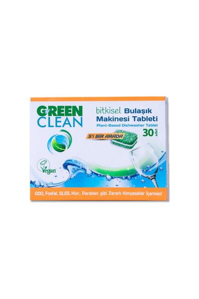 Green Clean Bitkisel Tablet Bulaşık Deterjanı 30 Tablet