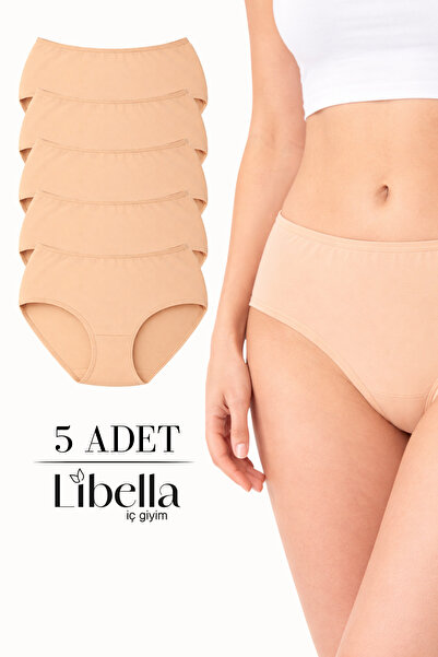 LİBELLA İÇ GİYİM Γυναικεία ψηλόμεσα βαμβακερά εσώρουχα Bato, συσκευασία 5 τεμ...