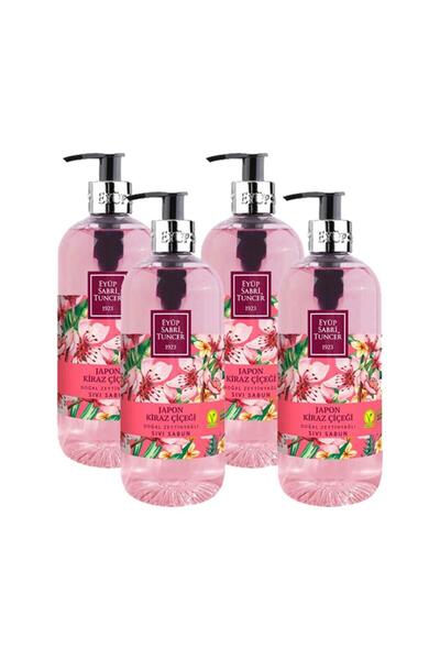 Eyüp Sabri Tuncer Japanese Cherry Blossom Liquid Soap 500 ml X 4