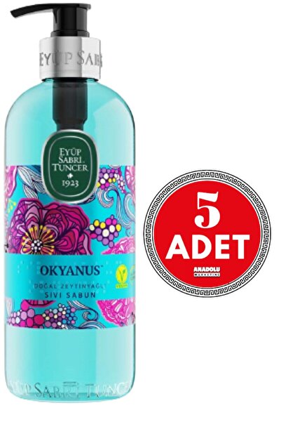 Eyüp Sabri Tuncer Natural Olive Oil Liquid Soap Ocean 500 ml X 5 Pcs
