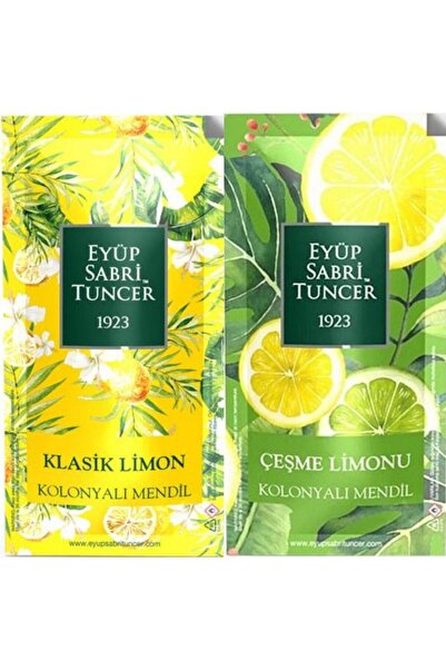 Eyüp Sabri Tuncer Kolonyalı Mendil Klasik Limon ve Çeşme Limonu 150'li