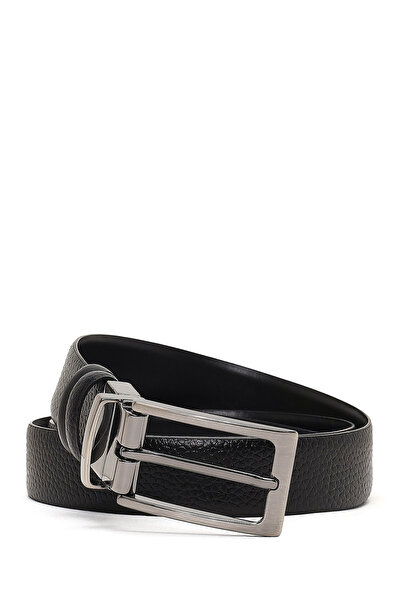 Derimod Men's Black Leather Belt 000A2D1306214