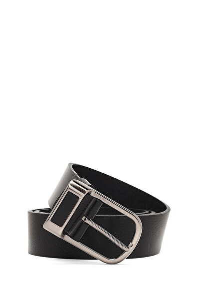Derimod Men's Black Leather Belt 000A2D13064Ft