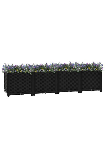 vidaxl سرير مرتفع 160x40x38 سم من البولي بروبيلين