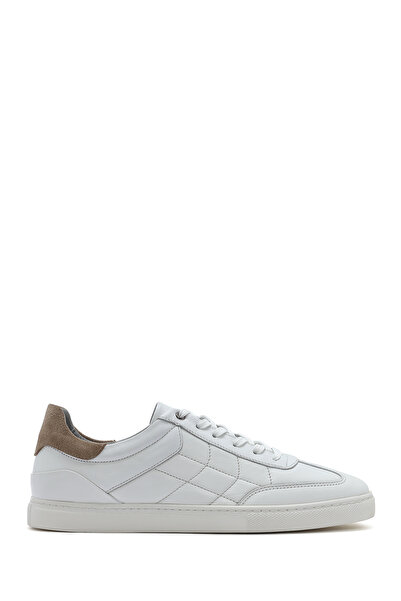 Derimod Erkek Beyaz Bağcıklı Spor Ayakkabı,Deri Sneaker 26SFD674818