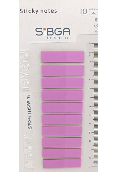 sibga tasarım Διαφανές Φούξια Ροζ Χρώμα Postit Post-it Post It. Σελιδοδείκτης...