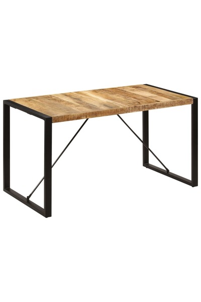 vidaxl Masă de bucătărie, 140x70x75 cm, lemn masiv de mango