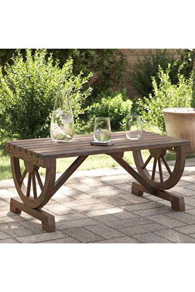 vidaxl Garden Coffee Table 90x50x40 cm Solid Wood Fir