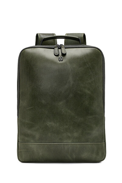 Derimod Men's Green Leather Backpack 25Wbd3535Cr