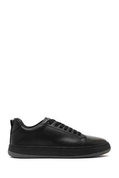Derimod Men's Black Lace-Up Thick Sole Sports Shoes, Genuine Leather Sneaker ...