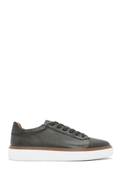 Derimod Erkek Haki Bağcıklı Kalın Tabanlı Spor Ayakkabı, Deri Sneaker 26SFD61...