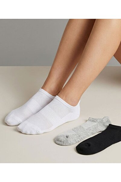 Bross Τρισδιάστατες γυναικείες κάλτσες μποτάκια 3 τεμαχίων