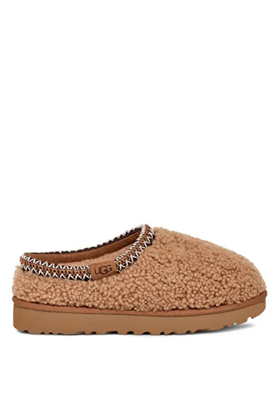 UGG Γυναικείες άνετες παντόφλες με λεπτομέρειες από γούνα και χαμηλό τοποθέτημα