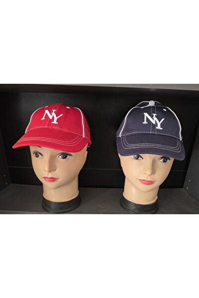 OEM Boys' peaked cap Set red/navy blue