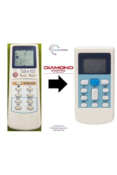 Genel Markalar Diamond Electric Klima Kumandası Eşdeğer