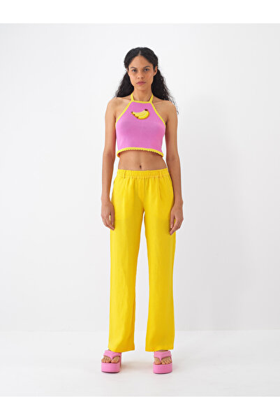 Xint Kadın Pembe Pamuk Dokulu Regular Fit Bluz