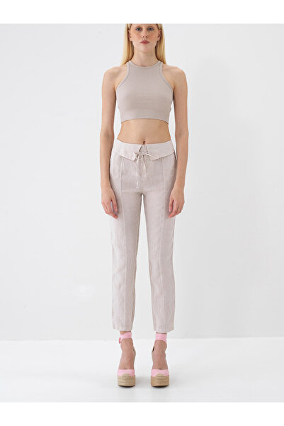 Xint Kadın Naturel %100 Keten Regular Fit Pantolon