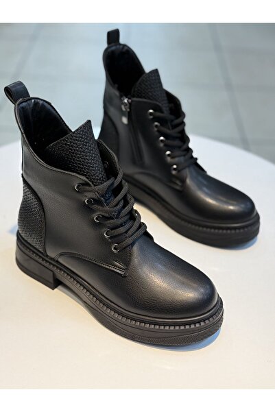 Alphus Hco Lace-up Casual γυναικείες μπότες με φερμουάρ