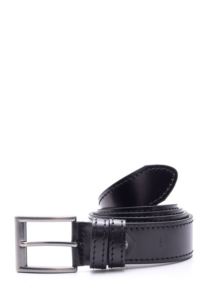 Derimod Men's Black Leather Belt 000A2D1212118