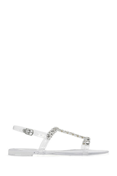 Derimod صندل نسائي شفاف بإبزيم خلفي من الحجر 25SFE4927PV