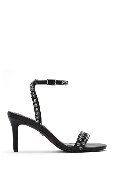 Derimod Γυναικεία πέτρινα παπούτσια με λεπτό τακούνι με αγκράφα στον αστράγαλ...