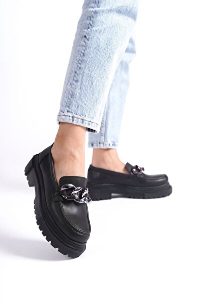 Hacıoğlu Ayakkabı Γυναικεία παπούτσια Oxford με αγκράφα από αλυσίδα Hco