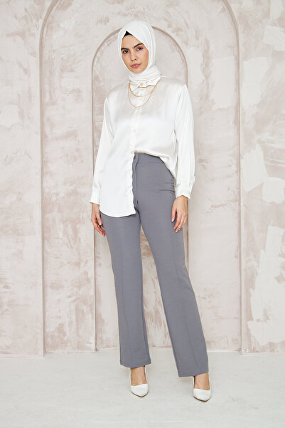 THIFF GYMWEAR Lycra Women's Palazzo Trousers with Grass Front