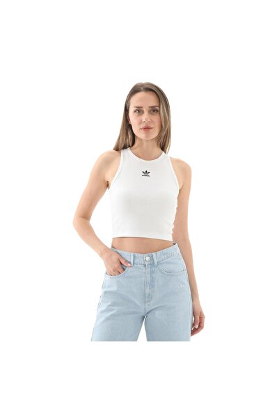 adidas adidas Ess Rıb Tank Γυναικείο T-Shirt – Λευκό JC9007-K