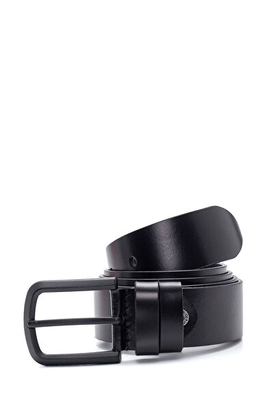 Derimod Men's Black Leather Belt 000A2D1228418