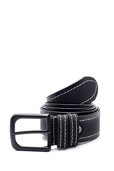 Derimod Men's Black Leather Belt 000A2D1228218