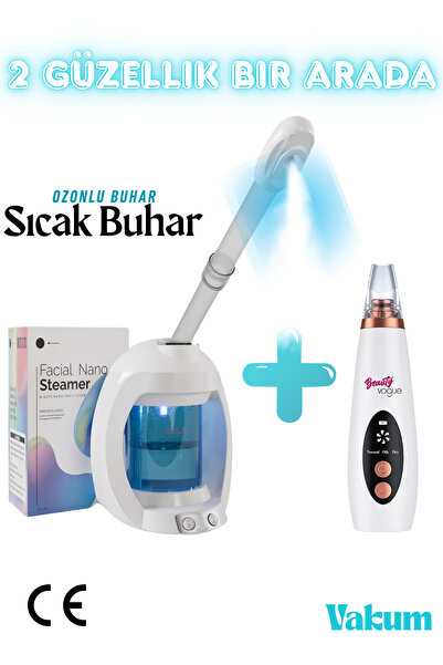Desktop Vaporizer Facial Skin Steam Machine Ozone Skin Care Professional - Portable + Vacuum