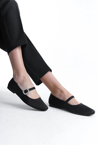 Hacıoğlu Ayakkabı Γυναικείες κομψές μπαλαρίνες από μεταξωτό υλικό Serrace