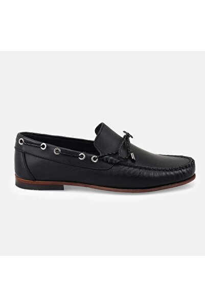 Desa Erkek Siyah Deri Loafer