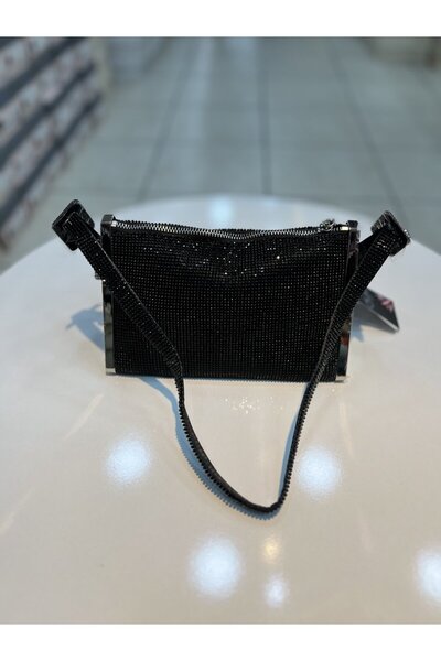 Guja Κομψή γυναικεία βραδινή τσάντα με πέτρες εισαγόμενες πέτρες 25YG595