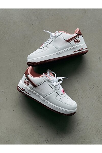 ResPon Λευκά Claret Red Cherry Airfors Casual Sneakers