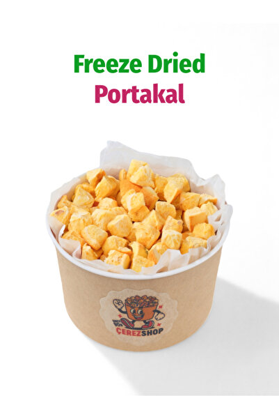 ÇITLAT ÇEREZ SHOP Freeze Dried Portakal Dondurularak Kurutulmuş Küp Dilim 30 Gr