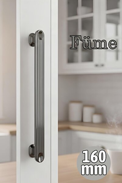 Badem10 Özen Füme Λαβή Συρταριού 160 mm Συρτάρι Ντουλάπας Κομψός Σχεδιασμός Α...