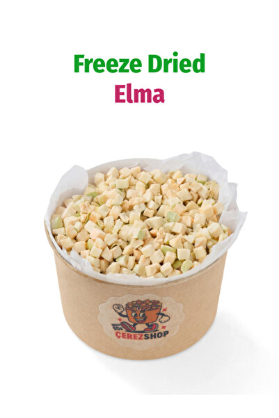 ÇITLAT ÇEREZ SHOP Freeze Dried Elma Dondurularak Kurutulmuş Küp Dilim 25 Gr