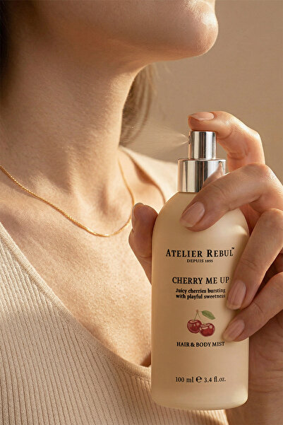 Atelier Rebul Cherry Me Up Kiraz ve Misk Saç & Vücut Spreyi 100 ml Body Mist