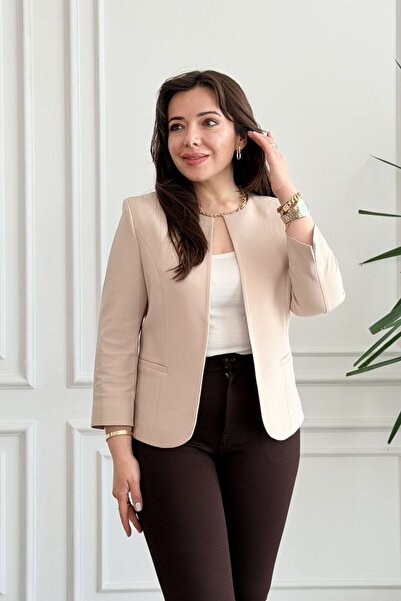 Yağmur Butik Μπλέιζερ με διακοσμητικό γιακά και λεπτομέρεια τσέπης