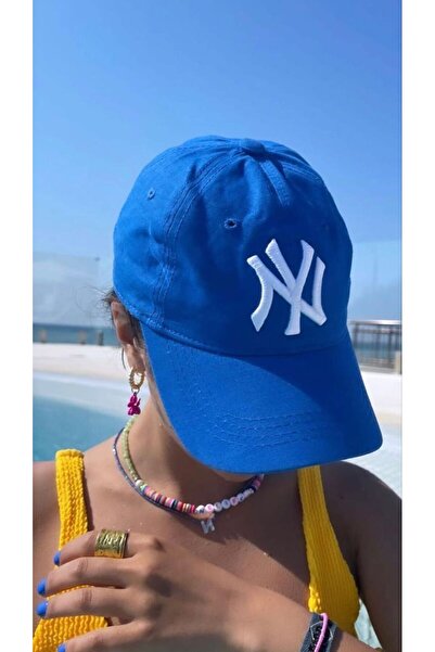 Moda Days Unisex μπλε κοβαλτίου Μπλε Με κέντημα Καπέλο μπέιζμπολ Βαμβάκι τεμα...