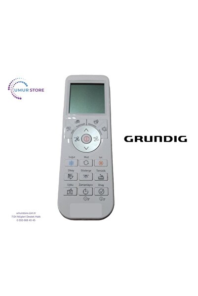 Herz Grundig- Arçelik Uyumlu 5401552301 İnverter Klima Kumandası