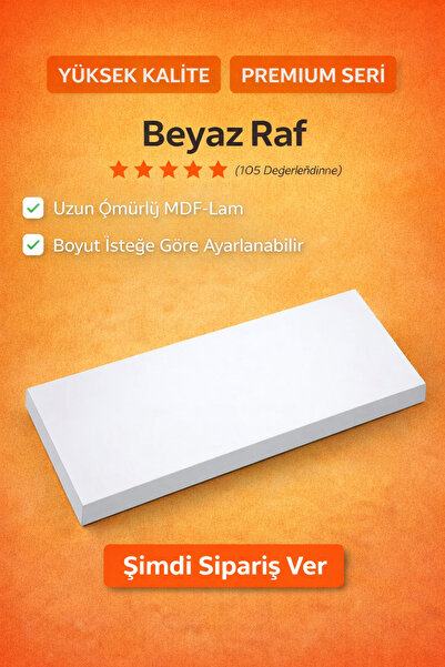 Yapısan MDF RAF , DOLAP İÇİ RAF