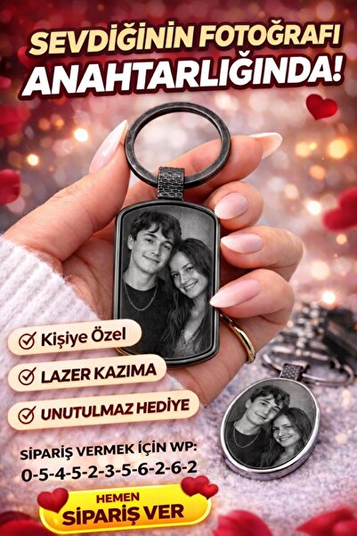 Outdoor One Kişiye Özel Fotoğraflı Anahtarlık – Lazer Kazıma Unutulmaz Hediye...