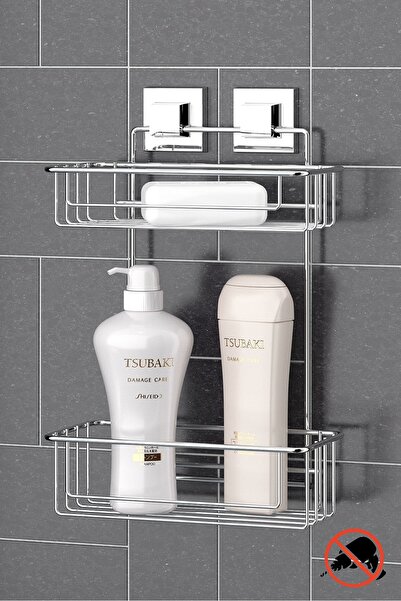 Teknotel ΑΚΟΛΛΗΤΟ ΔΙΠΛΗ ΣΤΡΩΜΑ ΜΠΑΝΙΟΥ ΝΤΟΥΣ ΡΑΦΙ ΧΡΩΜΙΟ EF256