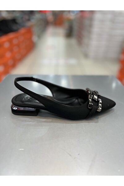 Hacıoğlu Ayakkabı Γυναικείες κομψές μπαλαρίνες με αγκράφα από υλικό Rosmarin