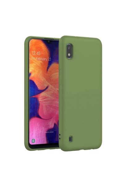 PiyasaSepeti Samsung Galaxy M10 Slim Matte Silicone Case Green