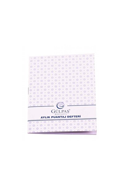 Gülpaş Monthly Pointage Notebook Small