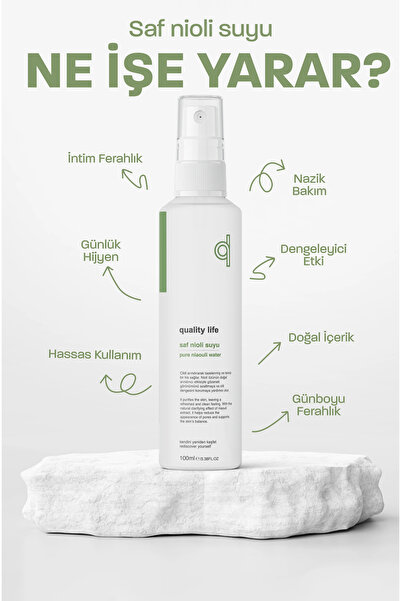 Quality Life Saf Nioli Suyu Genital Bölge Koku Giderici ve Önleyici Niaouli Sprey Tonik 100 ml