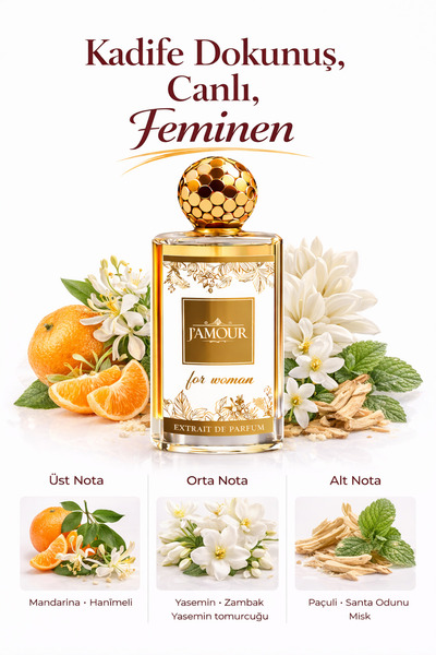 J'AMOUR EAU DE PARFUME W325 ModerMuseee Kadın Parfümü 50 ml Çiçeksi & Odunsu ...